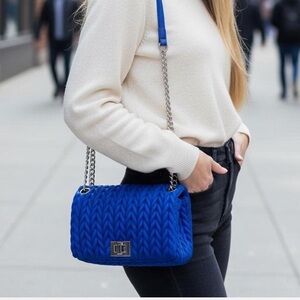 NWOT INC International Concepts Ajae Small Blue Crossbody Bag